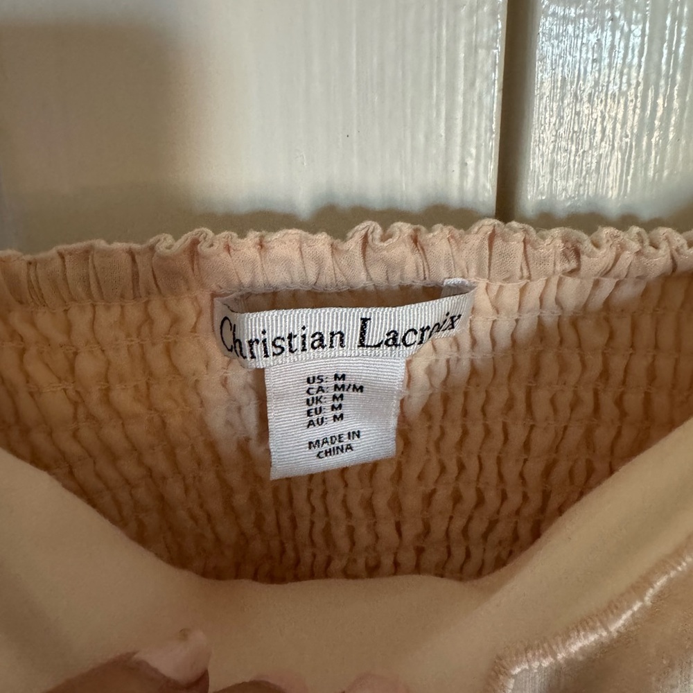 Christian Lacroix Cream Floral Midi Dress - Picture 10 of 12